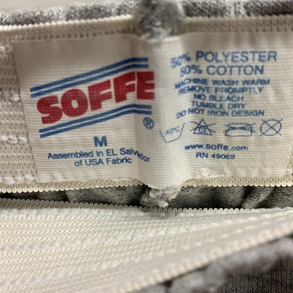 Choose Camp Soffe Gray Shorts with Navy Letters Size Girls Medium - Picture 3 of 4